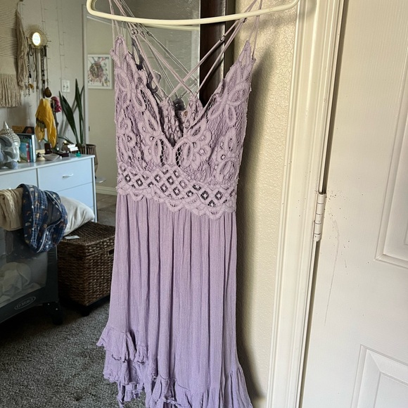 Free People Adella Slip Dress | Lavender | Size Medium - Picture 3 of 3